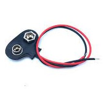 CLIP CONECTOR PLUG RABICHO PARA PILHA BATERIA 9V TIPO T