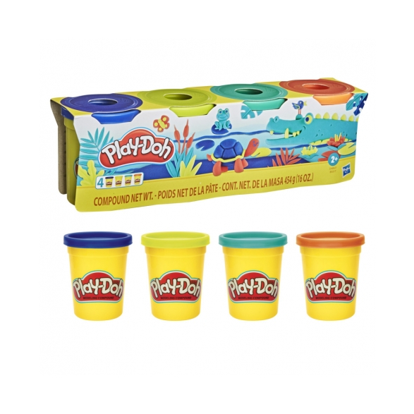 MASSINHA DE MODELAR INFANTIL PLAY DOH 4 POTES SORTIDOS B5517 HASBRO em Oferta na Shopee