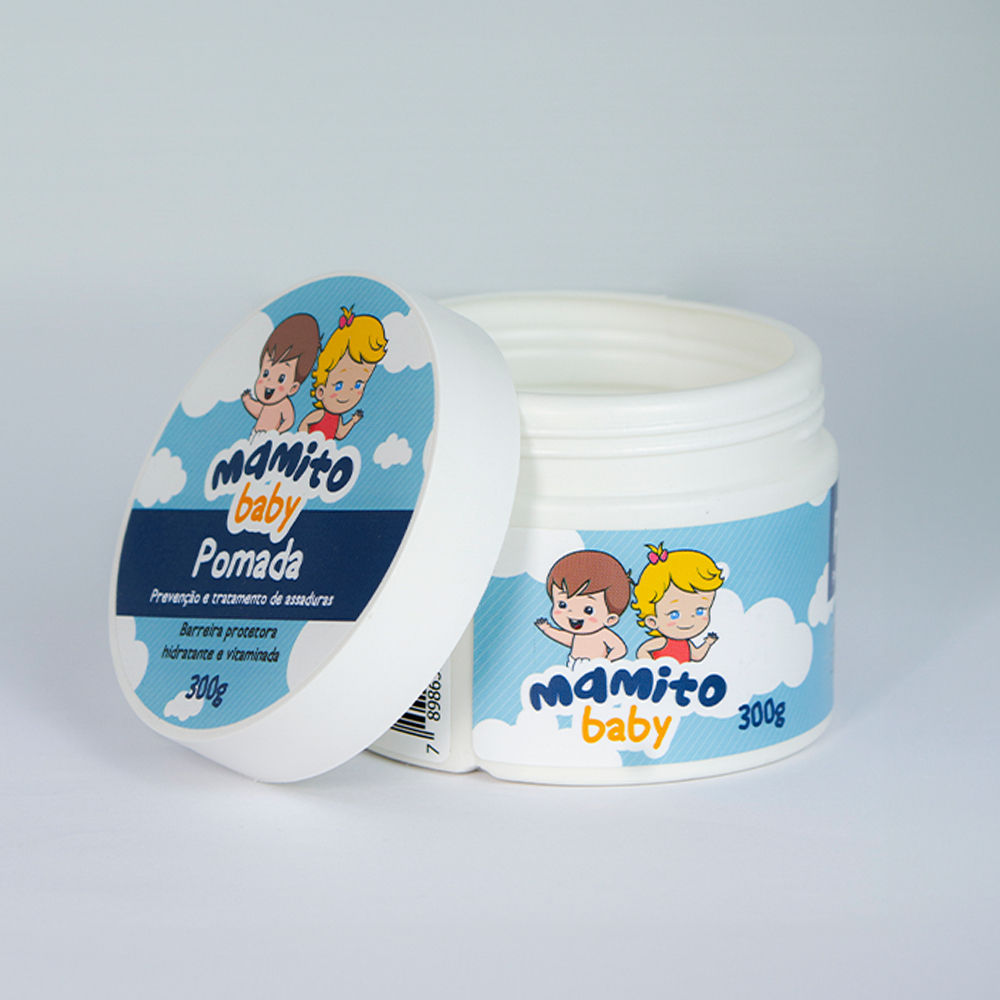 Pote de pomada de Tratamento e Prevenção de assaduras MAMITO BABY 300g