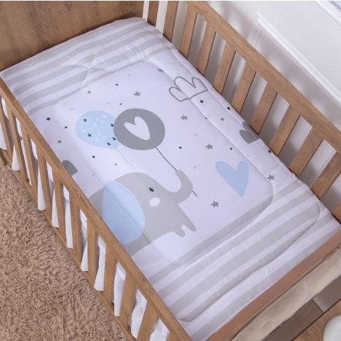 Edredom Dupla Face para Berço Menino em Oferta na Shopee