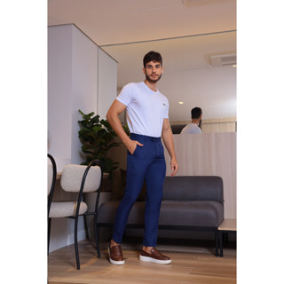 Calça Social Alfaiataria Masculina Elastano