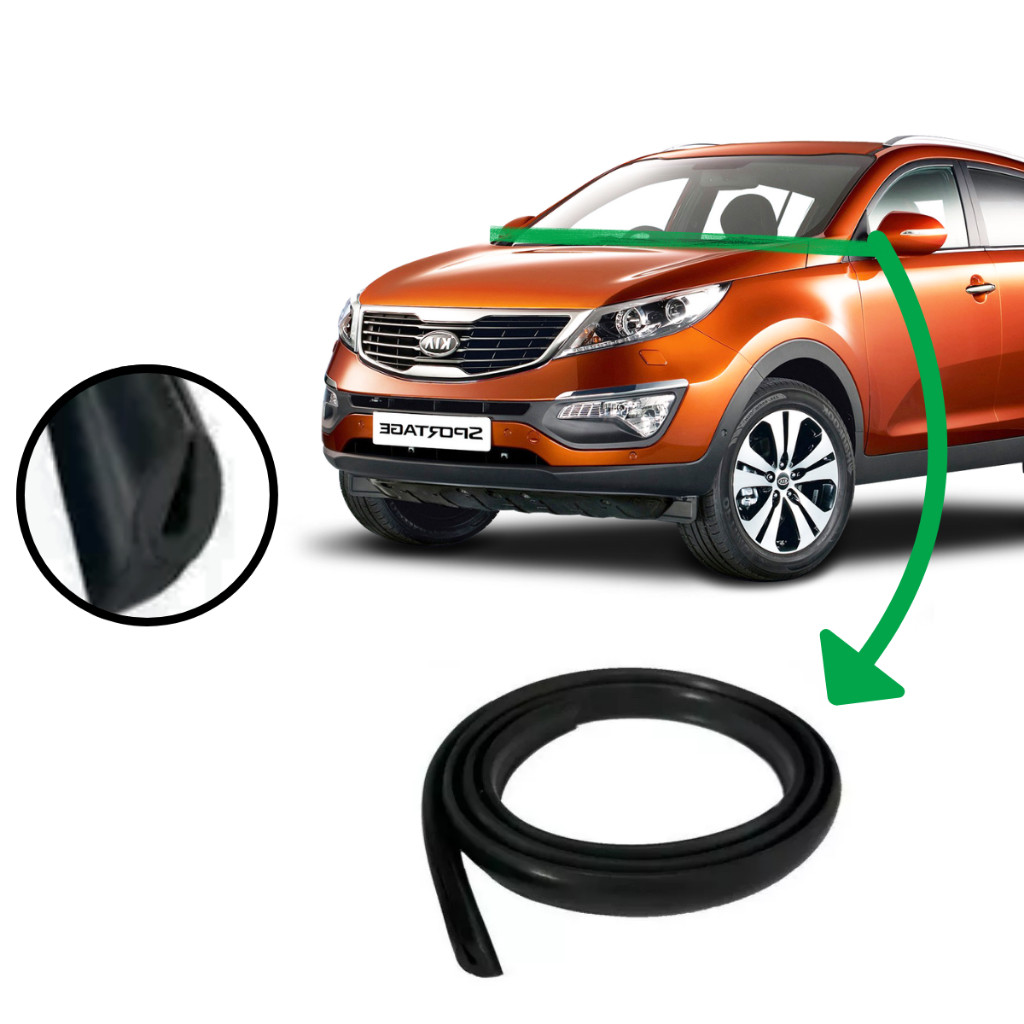 Borracha  Acabamento Churrasqueira Parabrisa Sportage