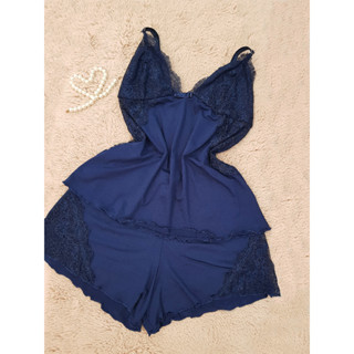 Baby Doll Short Doll Pijama Feminino Linha Noite Detalhe Renda