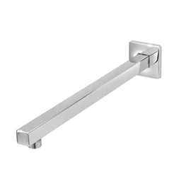Braço/Tubo Quadrado Para Chuveiro/Ducha Inox 30cm Luxo