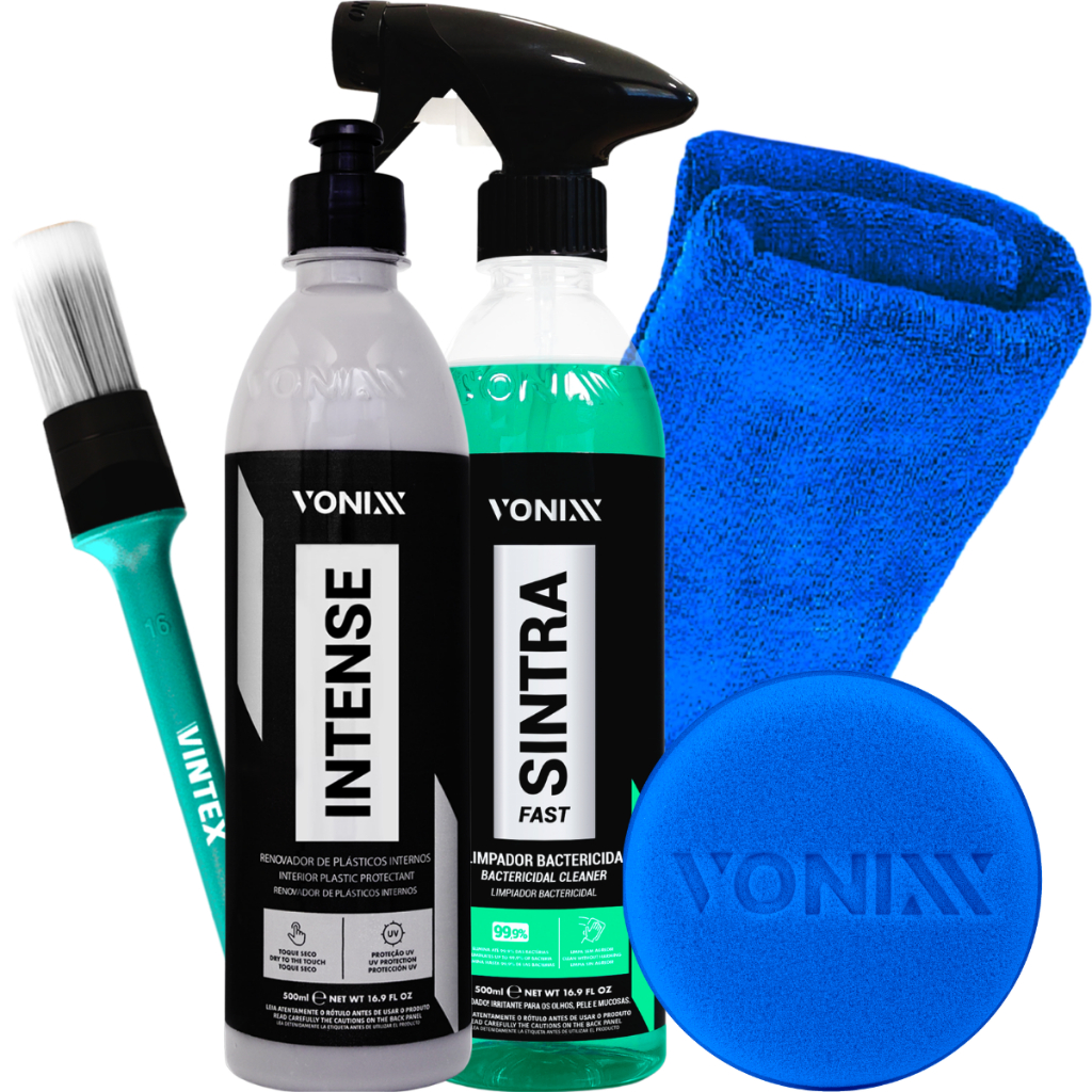 Sintra Fast Limpador Interno Intense Revitalizador Painel Pincel Interno Pano Aplicador em Oferta na Shopee