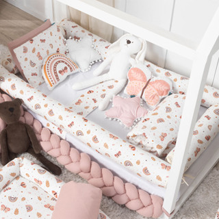 Jogo de Lençol 3 pçs Para Mini Cama Estampas Variadas Toque Macio 100% Algodao