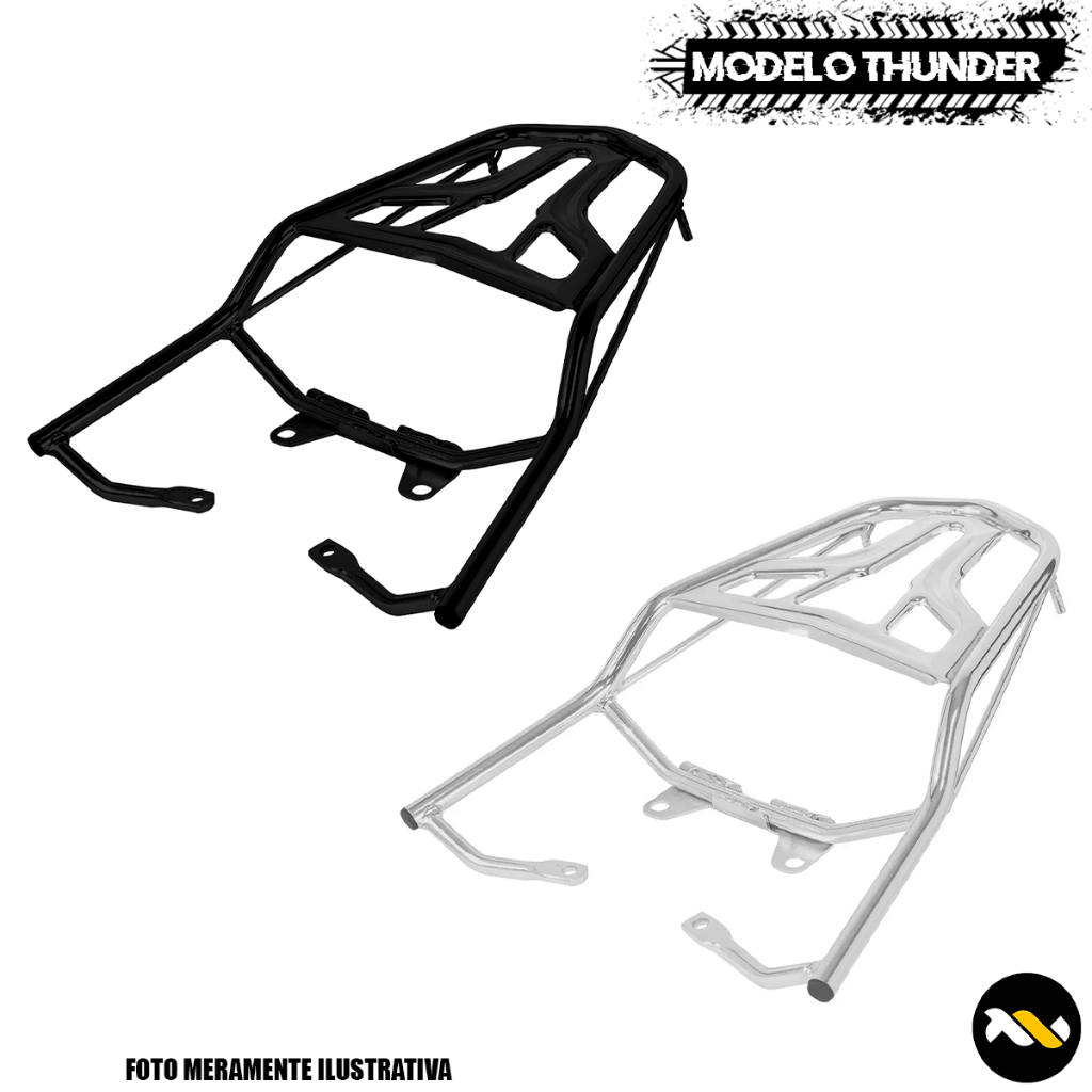 Bagageiro Modelo Thunder Titan 150 2014 2015 Fan 125 E 150 2014 em diante Start Fan 160 Pro Tork