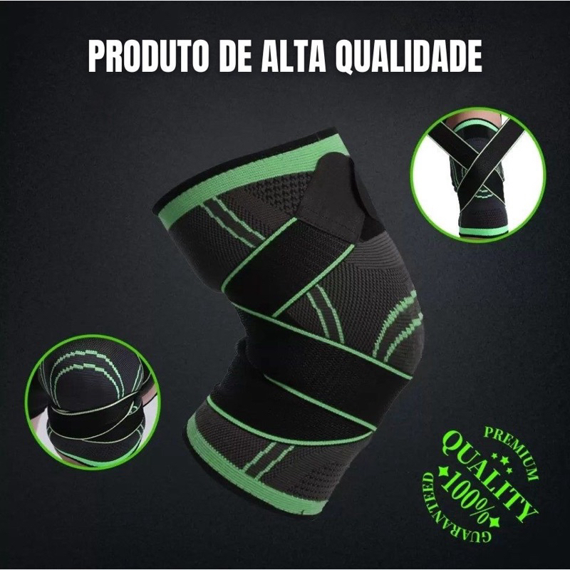 Joelheira Estabilizadora De Compressão 360º - Ortopédica Musculação Basquete Esportiva UNIDADE