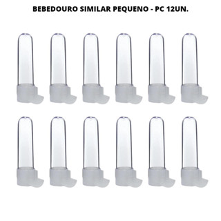 Kit 12 UN Bebedouros para Pássaros Original para Gaiola Malha Fina / Coleiro (20ml)