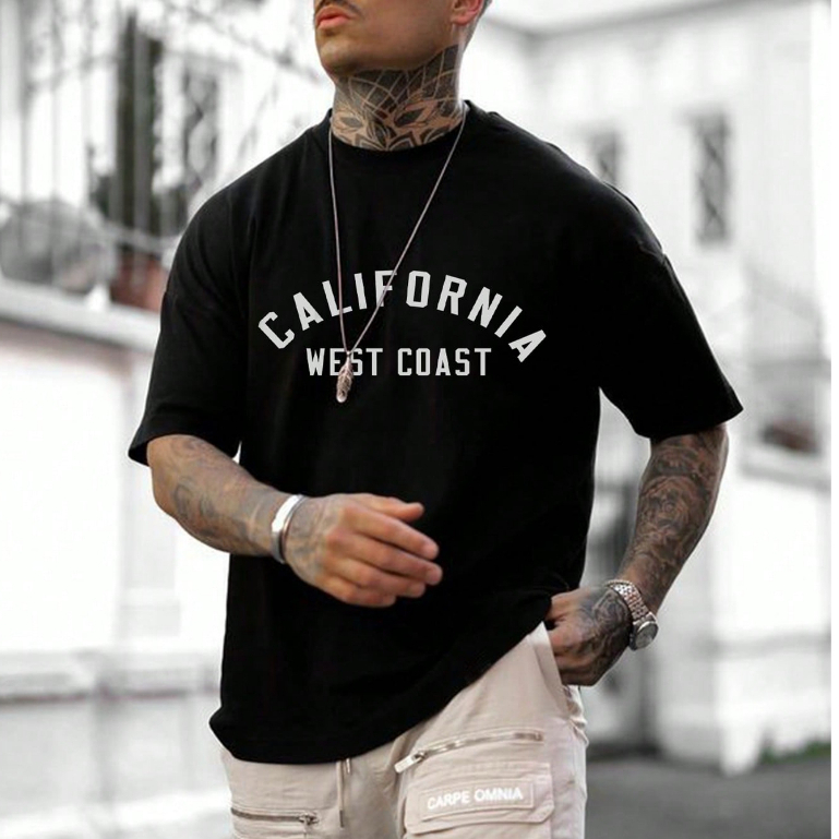 Camiseta Blusa California West Coast Streetwear Costa Oeste Penteada Fio 30.1 Estampado