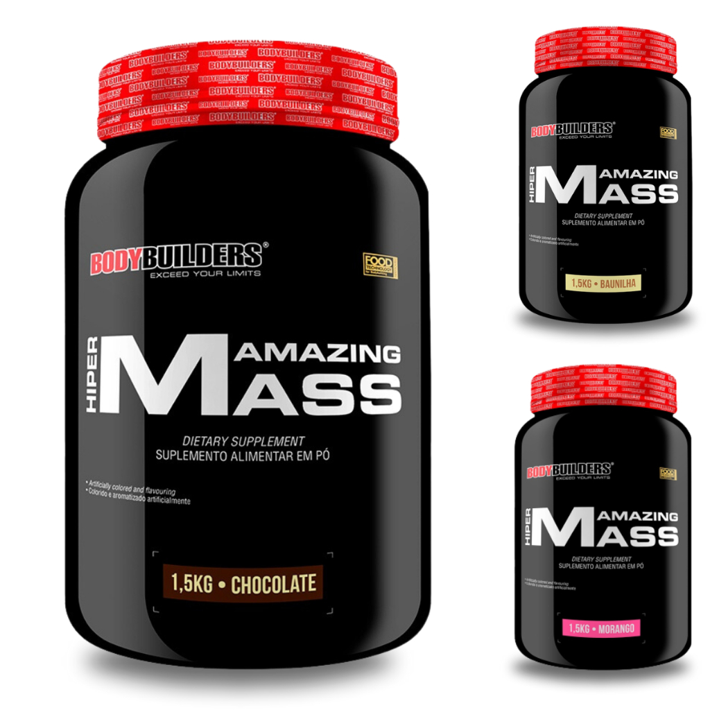 Hipercalórico Ganho De Massa Hiper Amazing Mass 1,5 kg - Suplemento em Pó para Definição e Performance