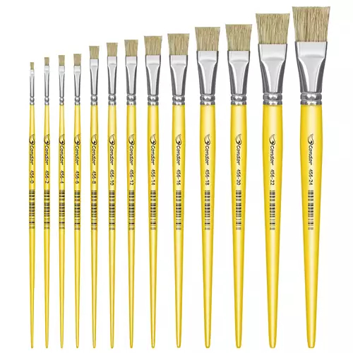 Pincel Condor  Escolar Chato Ref. 456 em Oferta na Shopee