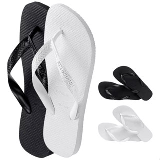 Chinelo Havaianas Top Basic - chinelo branco - chinelo preto