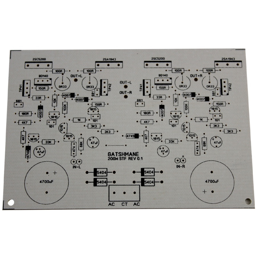 PLACA AMPLIFICADOR ESTEREO COM FONTE 200W 4 OHMS 100W + 100W 2SC5200/2SA1943 em Oferta na Shopee