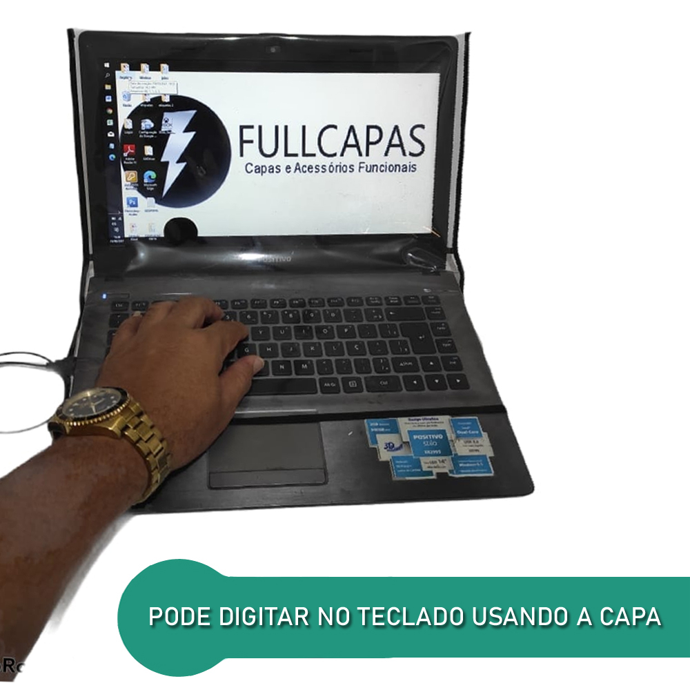 Capa de Proteção para Notebook Polegadas Com Protetor de Teclado