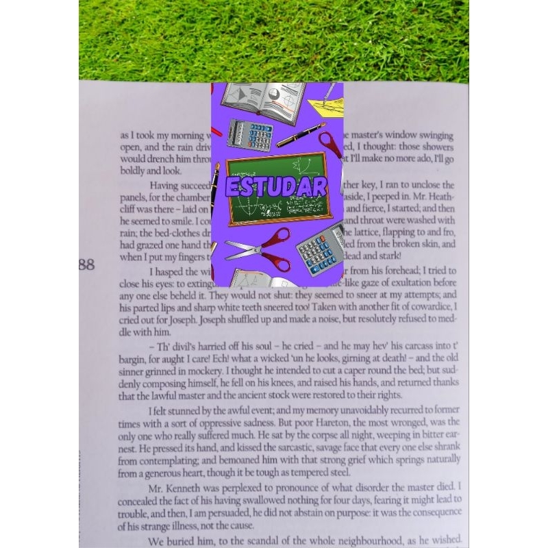 Marca páginas magnético estudar organização