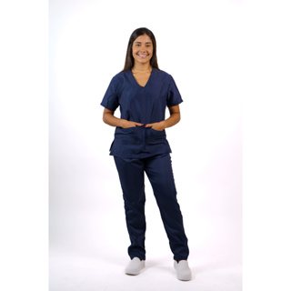 Pijama Scrub Hospitalar Cirúrgico em Oxford Feminino em Oferta na Shopee