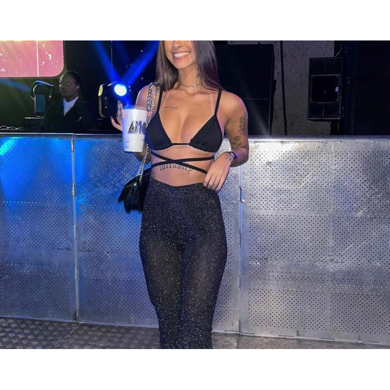 Cropped Top Amarração  feminino Multiformas  Moda Verão