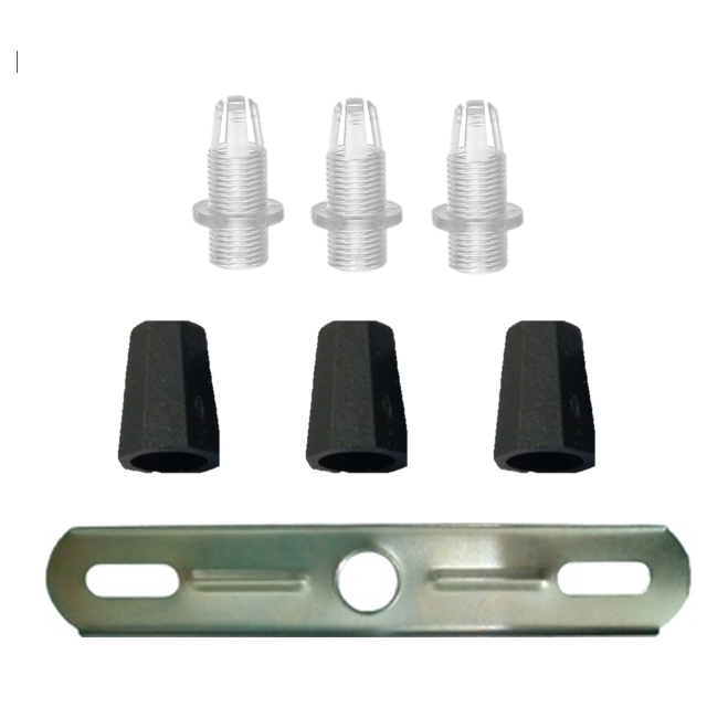 Kit Niple Prensa Cabo e Trava Para Lustre Pendente Luminária