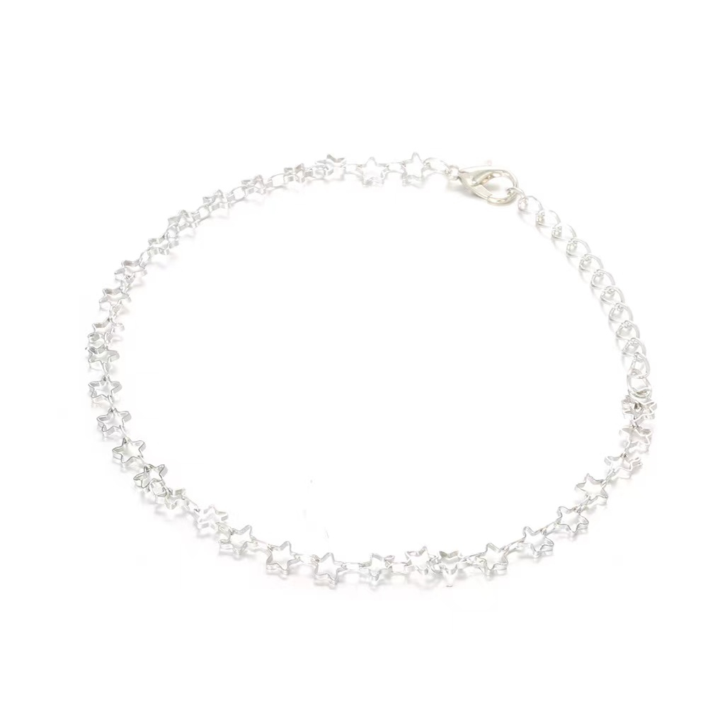 Pulseira estrelinhas folheado a prata