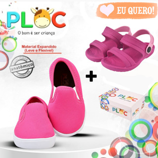 Kit 02 pares Iate Slip On + Papete Ploc Pink