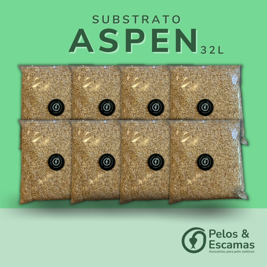 Substrato Aspen 32 litros (4 kg) - para Répteis e Roedores