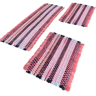 Kit Jogo 3 Tapetes 2 Tapete Médio + 1 Passadeira Sala Cozinha Banheiro Quarto em Oferta na Shopee