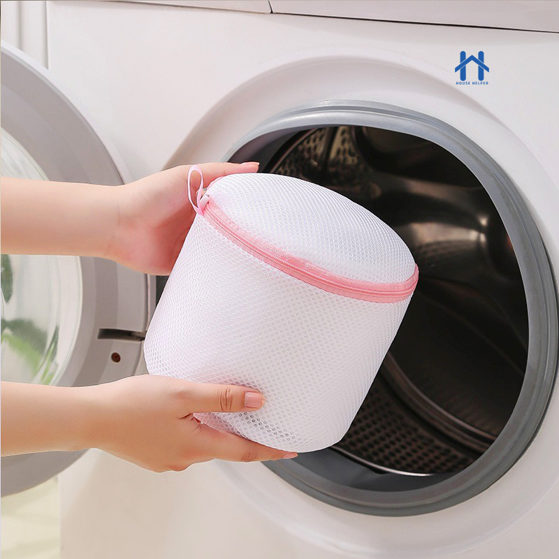 Saco Telado Protetor para Lavar Roupas Íntima para Máquina de Lavar com Zíper