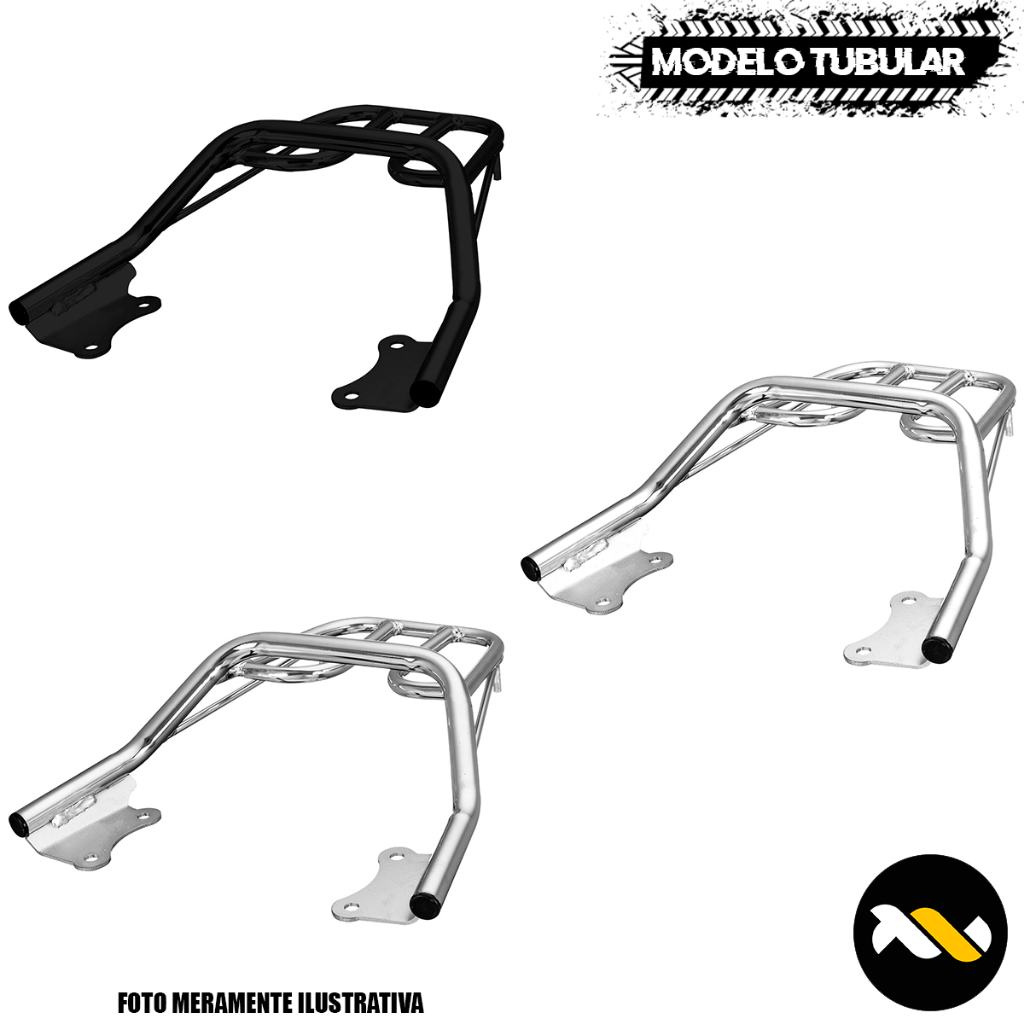 Bagageiro em Aço Modelo Tubular Fazer 250 2005 a 2021 Pro Tork