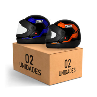 Capacetes Para Moto Fechado Sport Moto 788 Tipo San Marino com Viseira Simples Automática Pro Tork