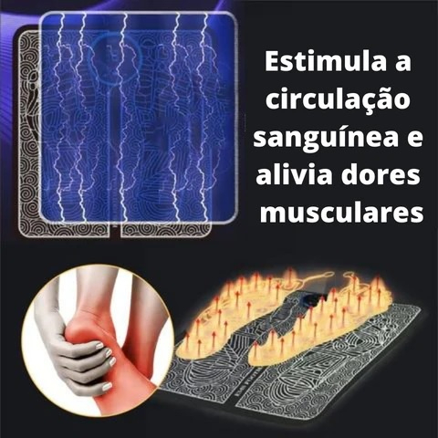 EMS Massageador Elétrico para Pés Relaxamento Muscular