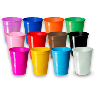 Kit 50 Copos Coloridos Descartáveis Premium 200ml Para Bebida Festa Aniversário