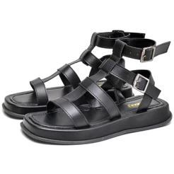 Sandalia Papete Gladiadora Dubuy Feminina Preto Dali 2055FG