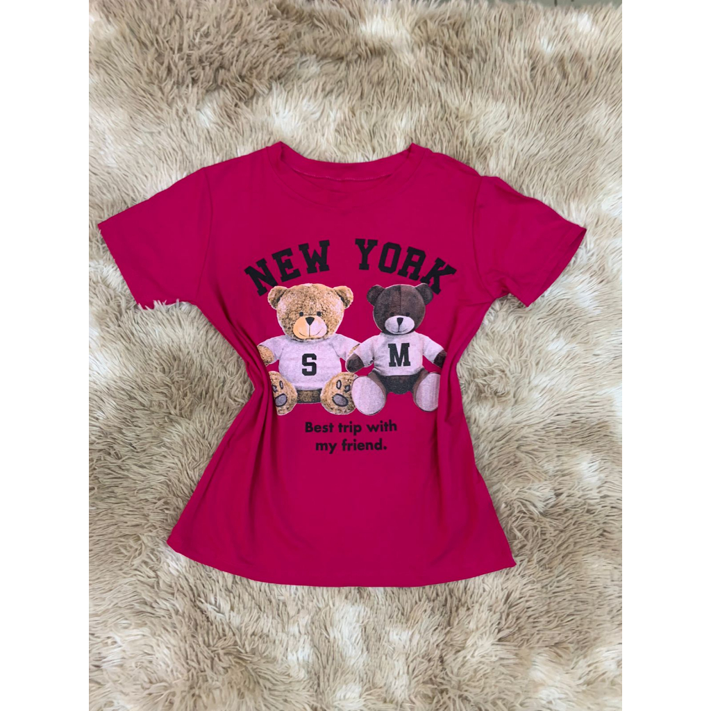 CAMISETA FEMININA BABY LOOK URSO LANÇAMENTO