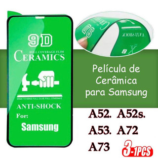 Película Cerâmica 9D 3D SAMSUNG Gel Hidrogel Flexível A52 A52S A53 A72 A73