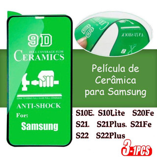 Película Cerâmica 9D 3D Samsung Gel Hidrogel Flexível S10 LITE S20FE S21 S21FE S21PLUS S2…
