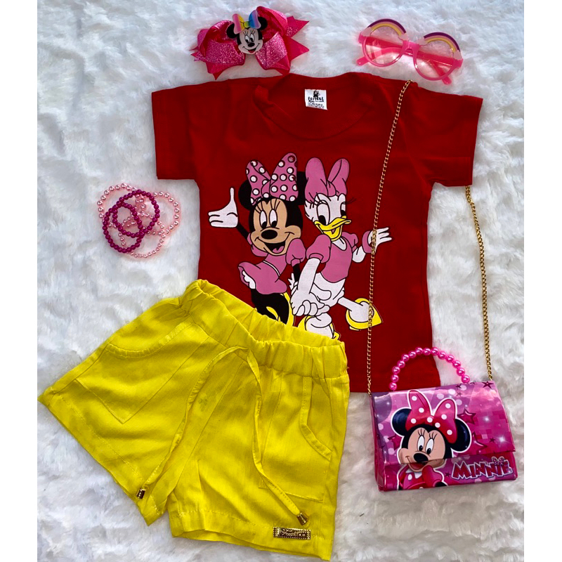 CONJUNTO INFANTIL INFANTO-JUVENIL FEMININO MENINA LUXO DE 5 A 10 ANOS