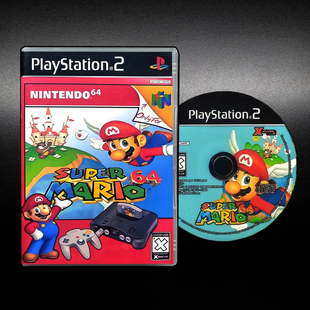Super Mario 64 - Português -  Game Repro Ps2 / Play 2 Copy Patch Retro