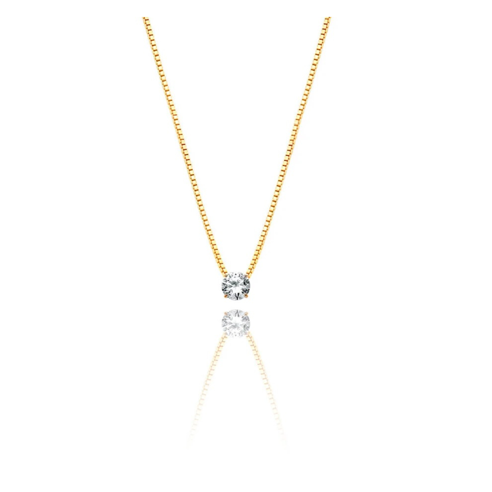 Pingente Ponto de Luz 5mm Ouro 18K