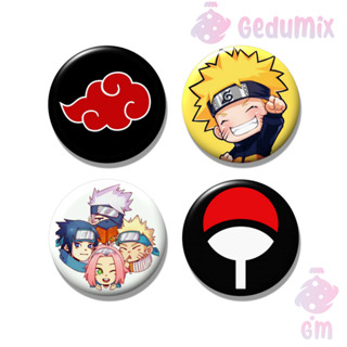 KIT 4 Bottons Broches Anime Naruto