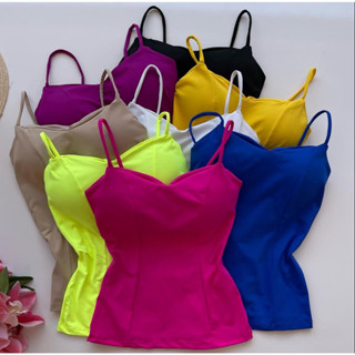 Kit 3 Blusa Feminina Regata Básica Alcinha Lançamento Verão
