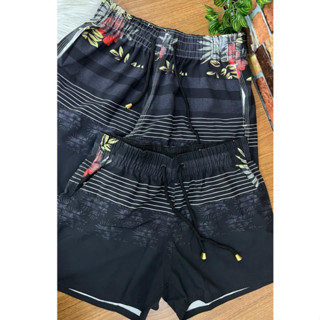 KIT CASAL BERMUDA SHORT FLORIDO MODA PRAIA EXCELENTE QUALIDADE