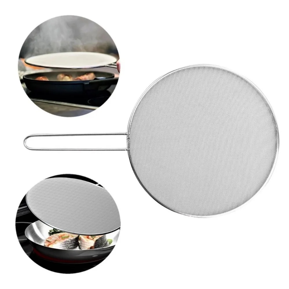 Tela Tampa Protetora Anti Respingo Para Fritura em Aço Inox 29cm em Oferta na Shopee