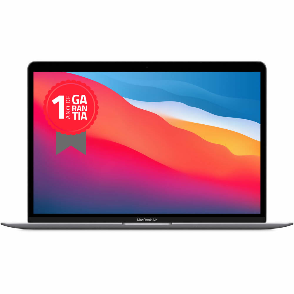 Apple Macbook Air M1 8GB 256GB Cinza Original com Nota Fiscal Garantia Apple Brasil