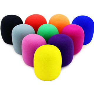 kit com 6 Espuma de Microfone Colorida Profissional Pop Filter Anti Puff em Oferta na Shopee
