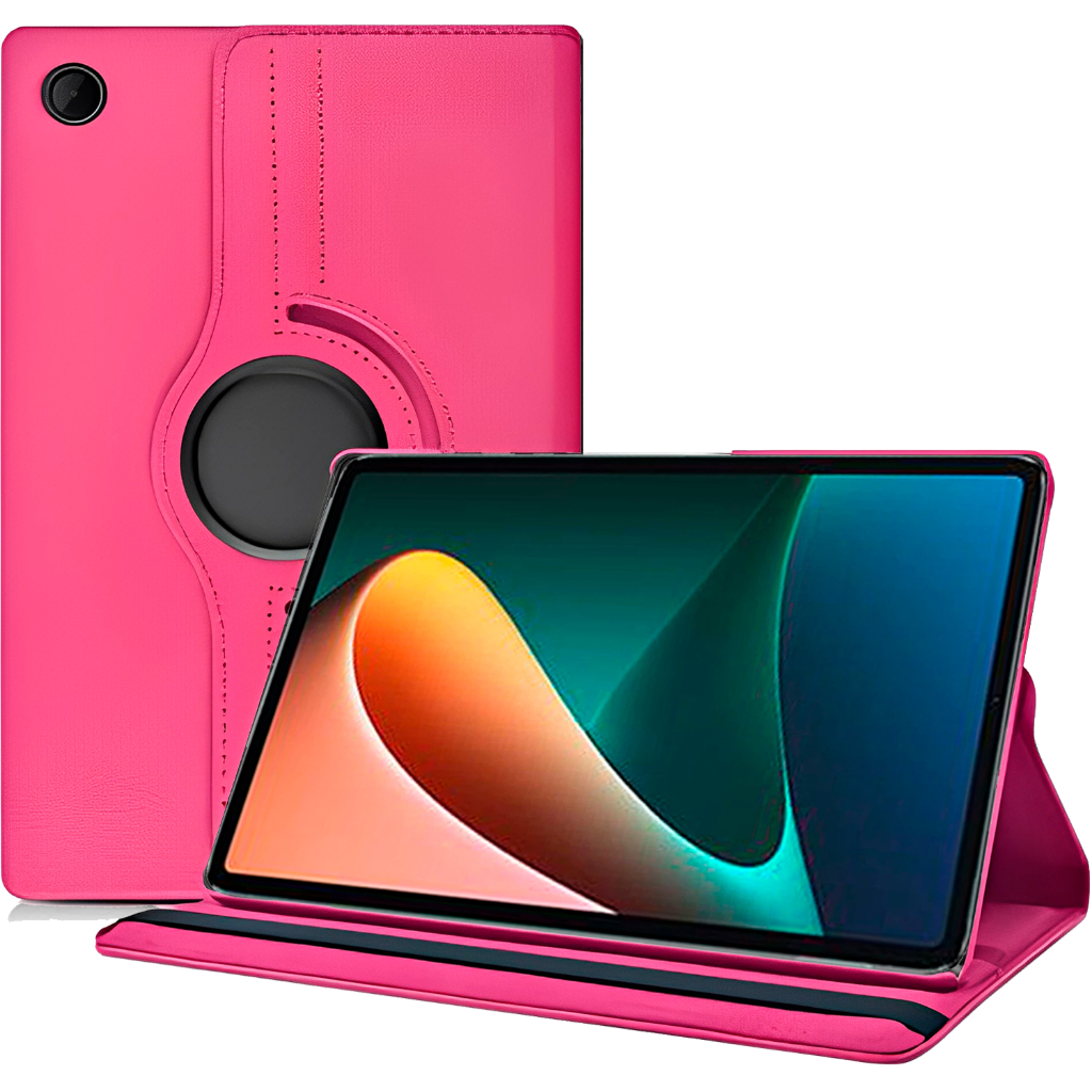 Capa Giratória Rosa Para Xiaomi Pad 5 Pro (Tela 12.4") - C7 COMPANY