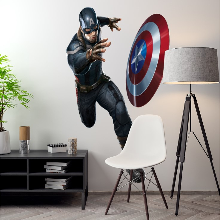 Adesivo Vingador Capitão America com Recorte Especial