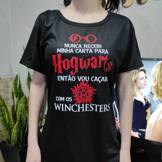Camiseta T-shirt Baby Look Harry Potter Winchesters