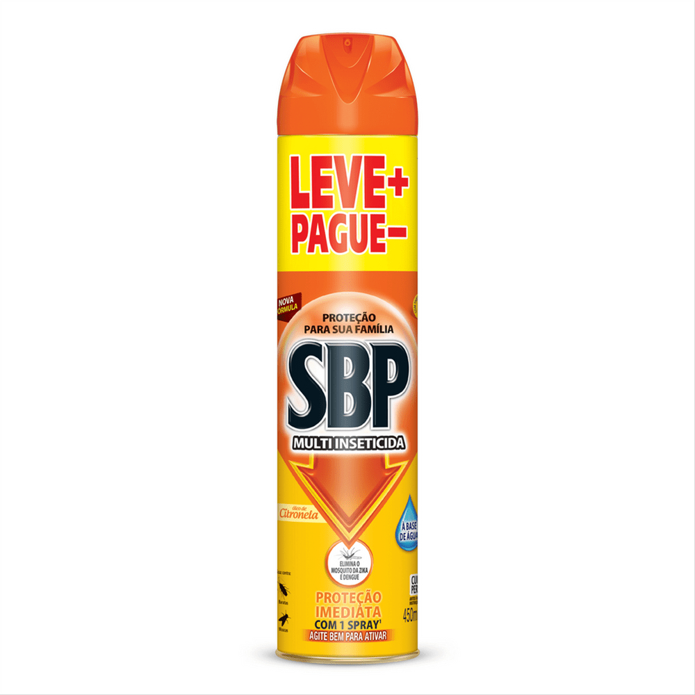 Inseticida SBP Aerossol Multi Inseticida Citronela 450 ml