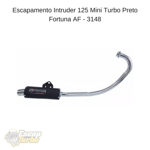 Escapamento Suzuki Intruder 125 Mini Turbo Fortuna